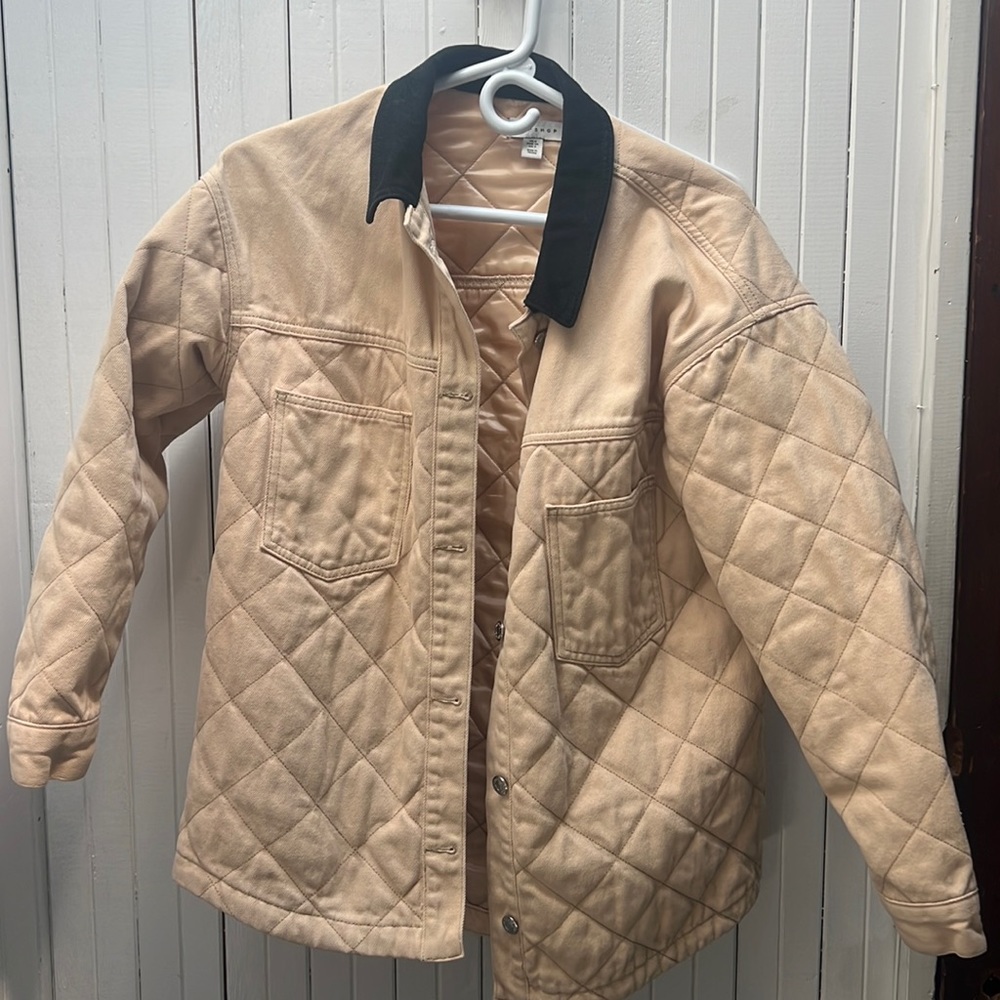 Topshop Oversized Quilted Jacket